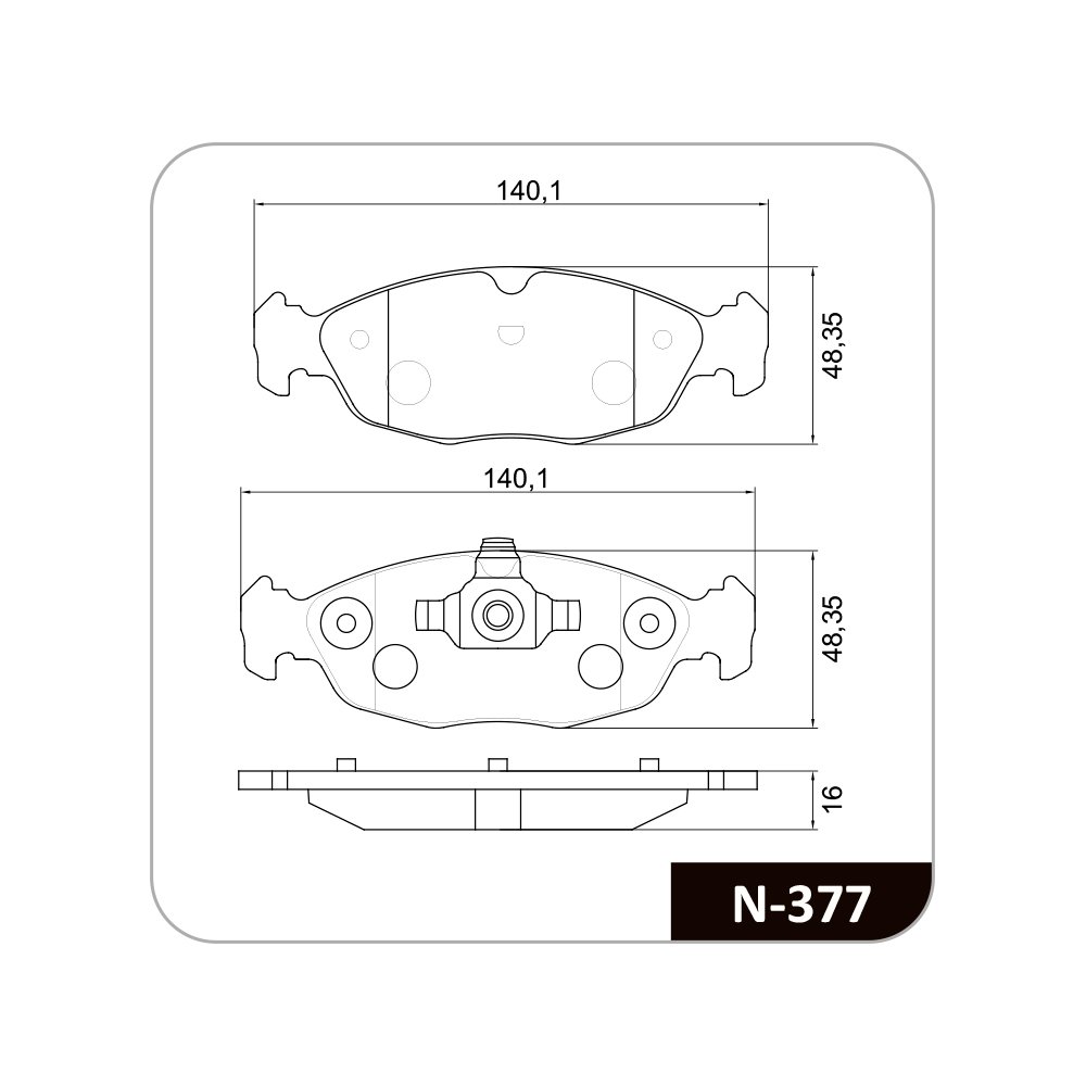 PASTILHA FREIO DIANTEIRO