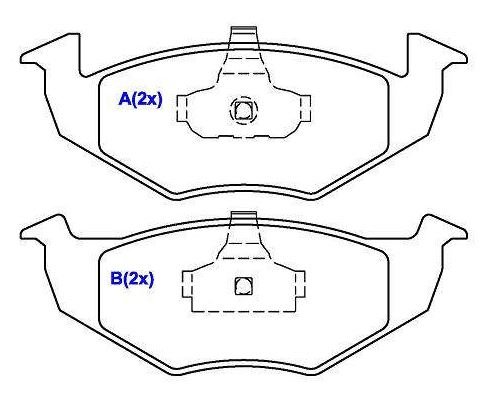 PASTILHA FREIO DIANTEIRO
