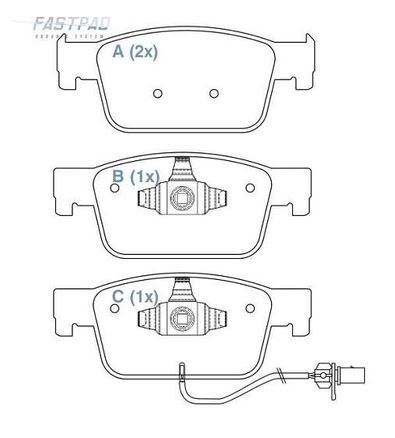 PASTILHA FREIO DIANTEIRA - CERAMICA